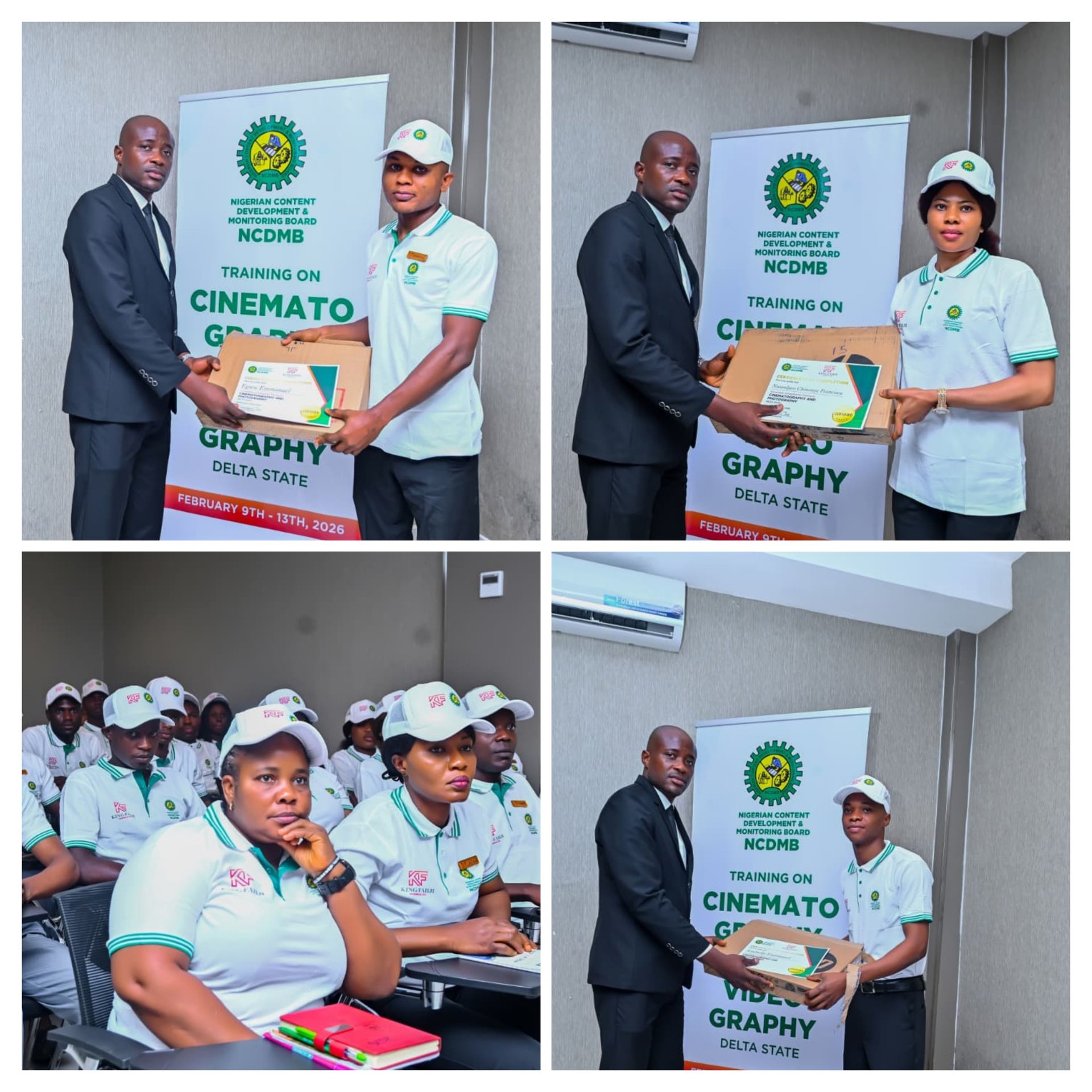 SPONSORED VIDEOGRAPHY TRAINING ENDS  IN DELTA