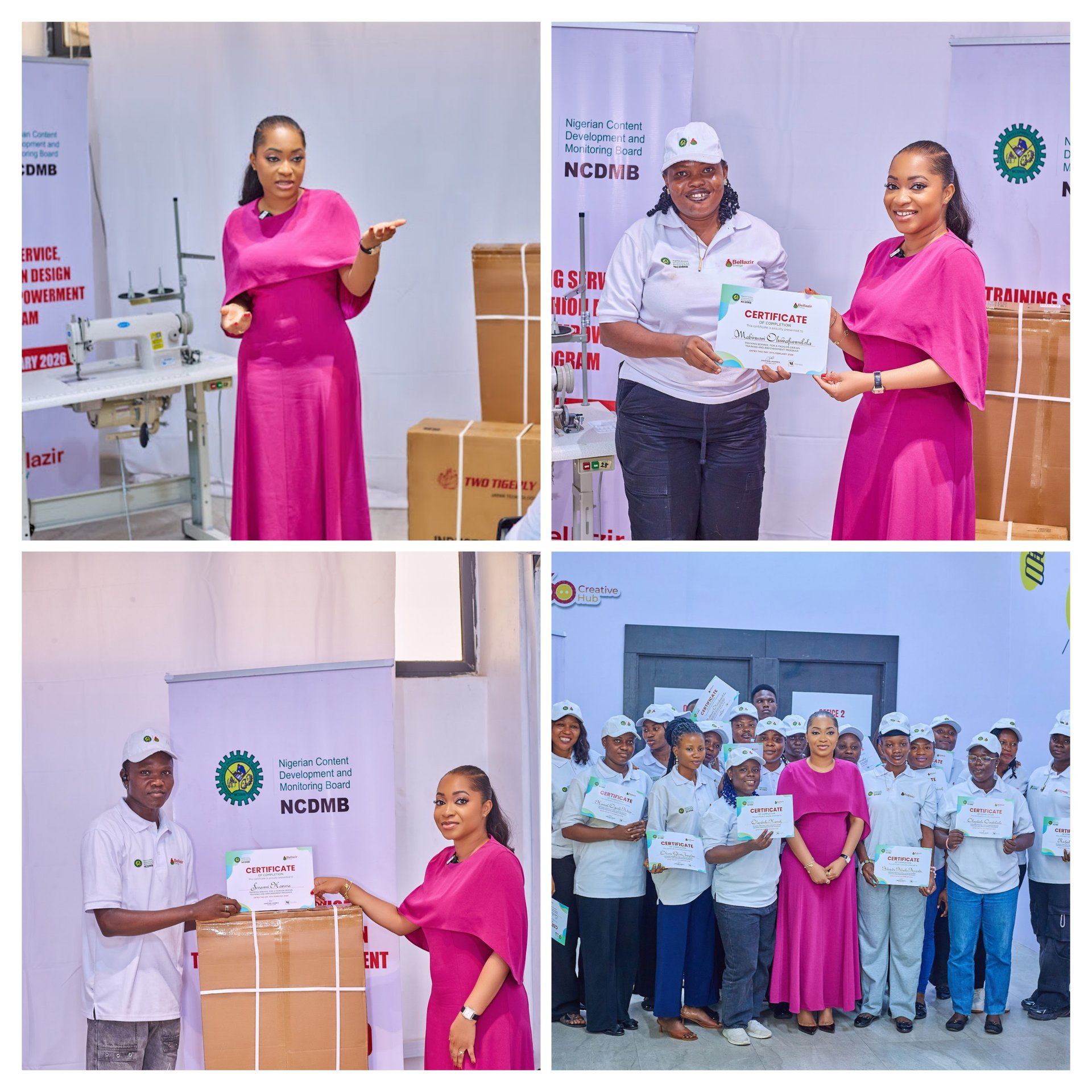 Nigerian Content Development Board trains 20 persons in fashion design in Lagos