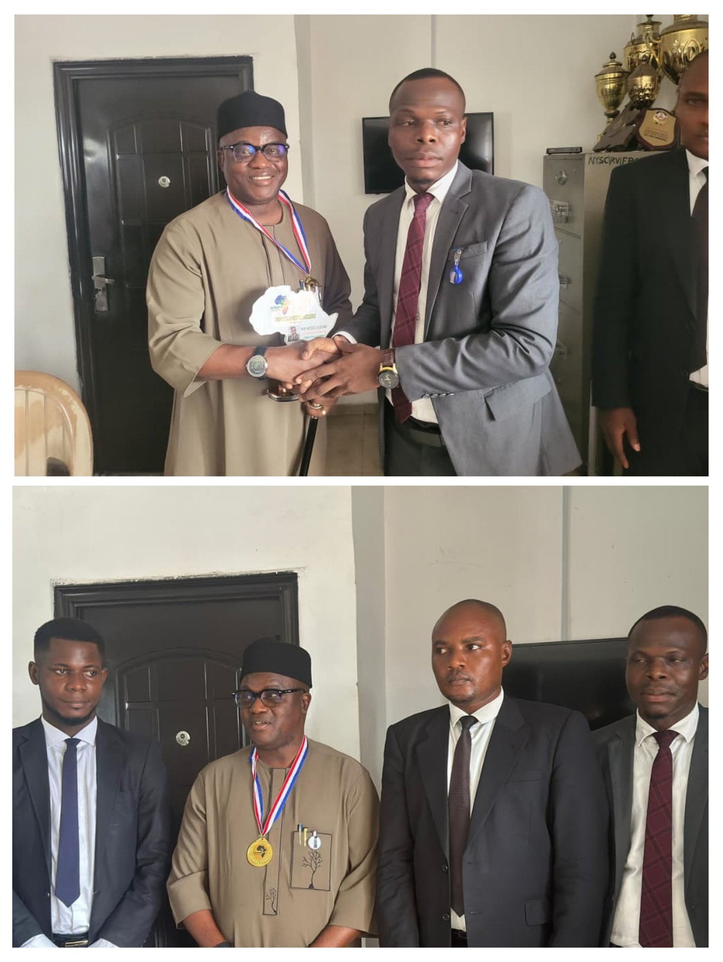 RIVERS STATE NYSC COORDINATOR RECEIVES LEADERSHIP AWARD FOR  EXCELLENCE