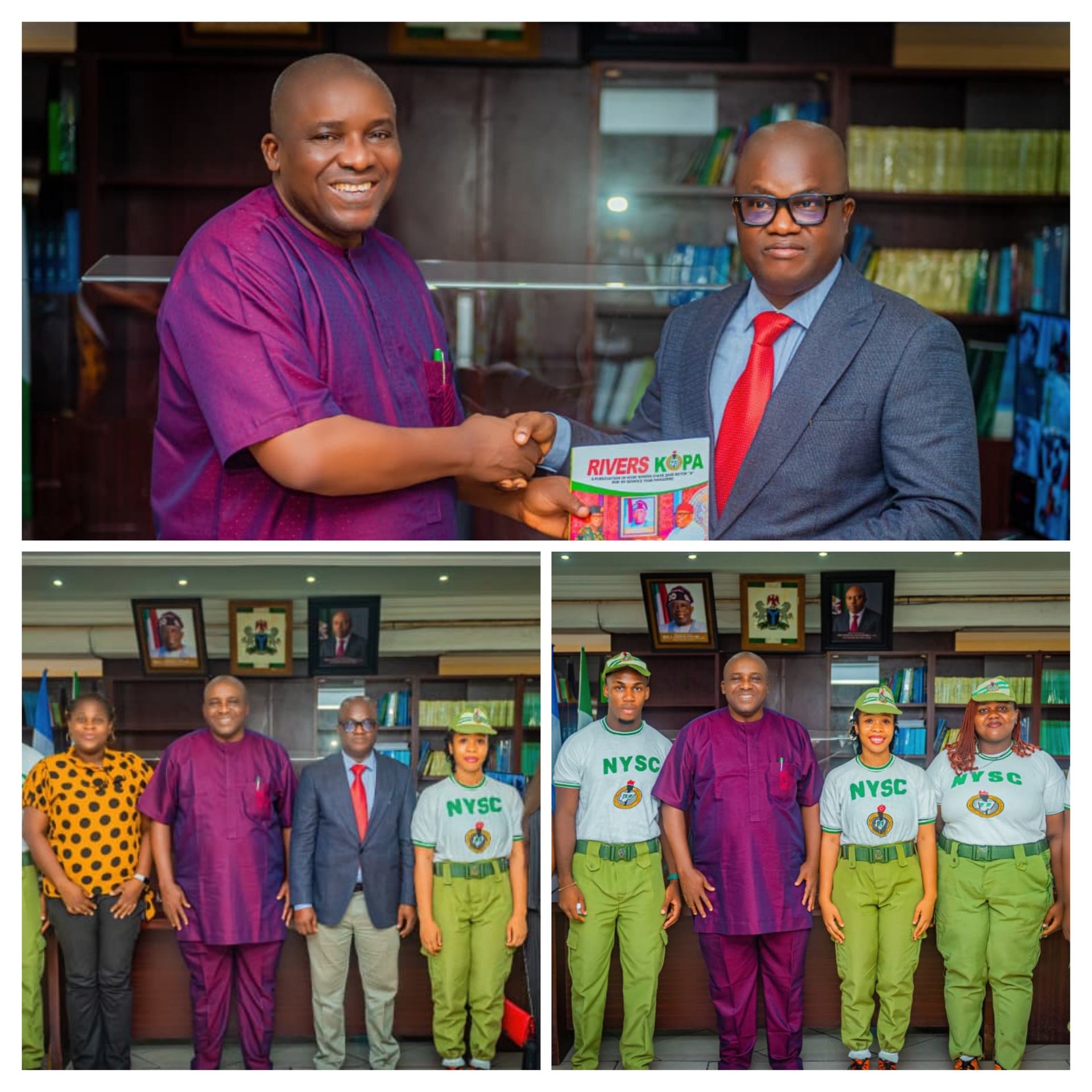 Rivers State government assures NYSC of continuous support as it praises the scheme.